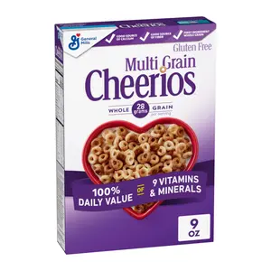 Ngũ Cốc Các Loại Hạt Nguyên Cám, Cheerios, Multi Grain Whole Grains, Gluten Free, 9 oz (255g) - GENERAL MILLS