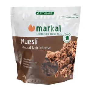 Ngũ Cốc Muesli Giòn Socola Hữu Cơ, Organic Crunchy Chocolate Muesli (375g) - MARKAL