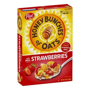 Ngũ Cốc Mật Ong & Dâu, Honey Bunches of Oats, Strawberries, 11 oz (311g) - POST