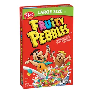 Ngũ Cốc Ăn Sáng Vị Trái Cây, Fruity Pebbles, Large Size, 15 oz (425g) - POST
