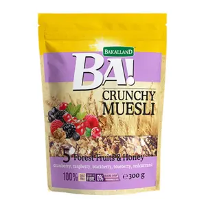 Ngũ Cốc Trái Cây Rừng & Mật Ong, BA! Crunchy Muesli, 5 Forest Fruits & Honey (300g) - BAKALLAND