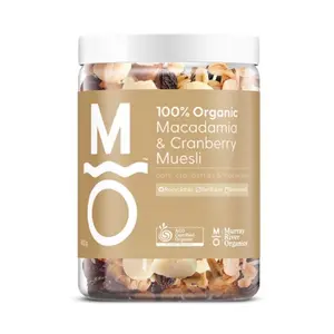 Ngũ Cốc Hạt Macca & Nam Việt Quất Hữu Cơ, Organic Macadamia & Cranberry Muesli (400g) - MURRAY RIVER ORGANICS