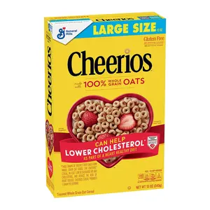 Ngũ Cốc Yến Mạch Nguyên Cám, Cheerios, 100% Whole Grain Oats, Gluten Free, 12 oz (340g) - GENERAL MILLS