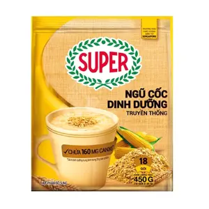 Ngũ Cốc Dinh Dưỡng Truyền Thống, Wholegrain Cereal Drink, Original, 20 Gói (500g) - SUPER