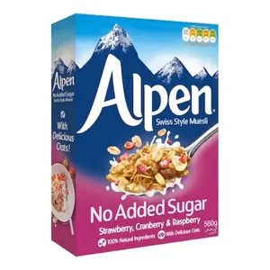 Ngũ Cốc Thụy Sĩ Không Đường, Swiss Style Muesli, Strawberry, Cranberry & Raspberry, No Added Sugar (560g) - ALPEN