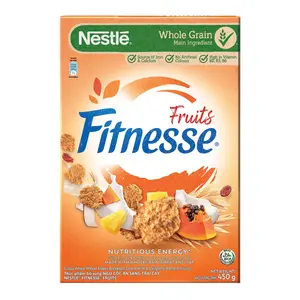 Ngũ Cốc Ăn Sáng Trái Cây, Fitness, Fruits, Crispy Whole Wheat Flakes Breakfast Cereal with Fruit (450g) - NESTLE