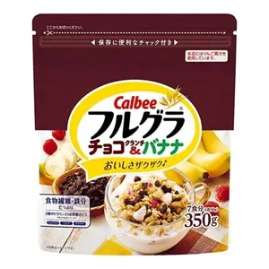 Ngũ Cốc Trái Cây Socola & Chuối, Frugra Granola, Chocolate Crunch & Banana (350g) - CALBEE