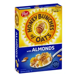 Ngũ Cốc Mật Ong & Hạnh Nhân, Honey Bunches of Oats, Almonds, 12 oz (340g) - POST