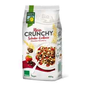 Ngũ Cốc Giòn Socola Dâu Hữu Cơ, Mein Crunchy Schoko-Erdbeer (400g) - BOHLSENER MUHLE