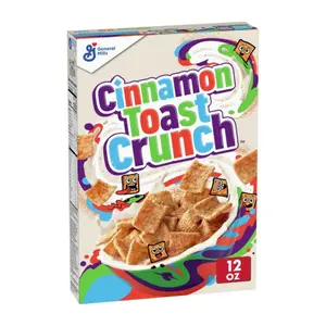 Ngũ Cốc Bánh Quế Giòn, Cinnamon Toast Crunch, Whole Wheat & Rice Cereal, 12 oz (340g) - GENERAL MILLS