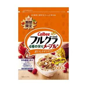 Ngũ Cốc Trái Cây & Siro Lá Phong, Frugra Maple Granola with 4 Types of Fruit (600g) - CALBEE