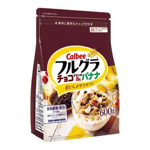 Ngũ Cốc Trái Cây Socola & Chuối, Frugra Granola, Chocolate Crunch & Banana (600g) - CALBEE