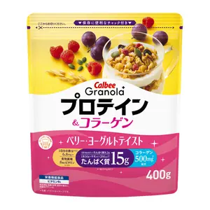 Ngũ Cốc Sữa Chua Quả Mọng, Granola Plus Protein & Collagen (400g) - CALBEE