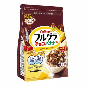 Ngũ Cốc Trái Cây Socola & Chuối, Frugra Granola, Chocolate Crunch & Banana (600g) - CALBEE
