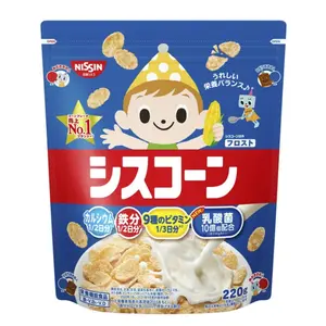 Ngũ Cốc Ngô Giòn Sữa, Ciscorn, Frost Corn Flakes (220g) - NISSIN
