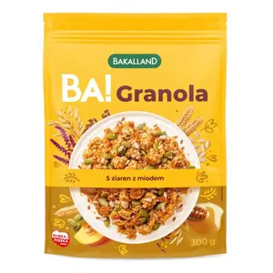 Ngũ Cốc Hạt & Mật Ong, BA! Granola, 5 Seeds & Honey (300g) - BAKALLAND