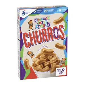Ngũ Cốc Bánh Quế Giòn, Churros, Cinnamon Toast Crunch, 11.9 oz (337g) - GENERAL MILLS