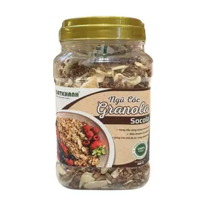 Ngũ Cốc Yến Mạch, Hạt & Trái Cây Khô Hỗn Hợp Hương Socola, Granola Mix, Chocolate (400g) - CAT KHANH
