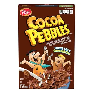 Ngũ Cốc Ăn Sáng Vị Cacao, Chocolate Flavored Rice Cereal, Cocoa Pebbles, 11 oz (311g) - POST