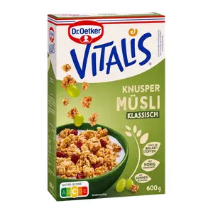 Ngũ Cốc Nguyên Bản, Vitalis, Knusper Musli Klassisch (600g) - DR. OETKER