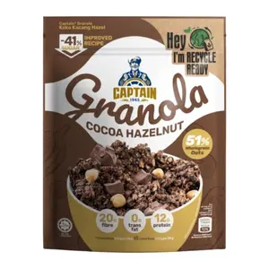 Ngũ Cốc Cacao Hạt Phỉ, Granola, Cocoa Hazelnut (200g) - CAPTAIN OATS