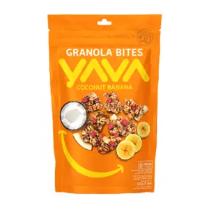 Ngũ Cốc Dừa & Chuối, Granola Bites, Coconut Banana, 4.4 oz (125g) - YAVA