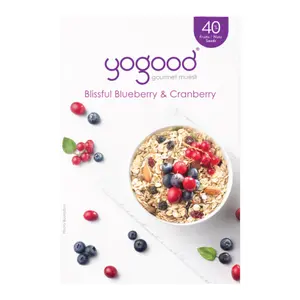 Ngũ Cốc Việt Quất & Nam Việt Quất, Gourmet Muesli, Blissful Blueberry & Cranberry (350g) - YOGOOD