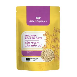 Yến Mạch Cán Hữu Cơ, Organic Rolled Oats (200g) - AZTEC ORGANICS