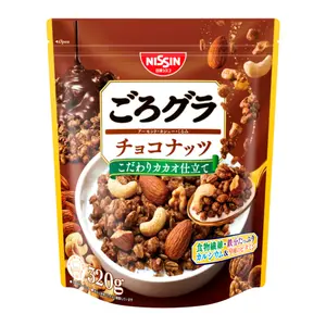 Ngũ Cốc Vị Socola & Các Loại Hạt, Gorogura, Chocolate Nuts Granola (320g) - NISSIN