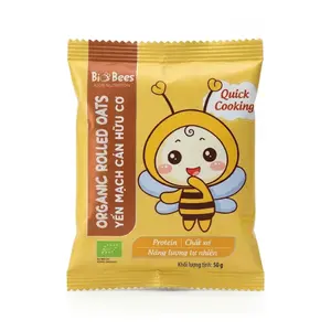 Yến Mạch Cán Hữu Cơ, Kids Nutrition, Organic Rolled Oats (50g) - BIO BEES
