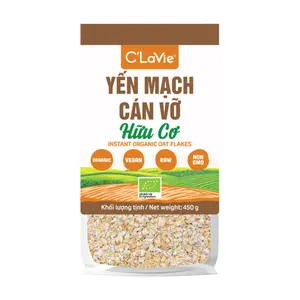 Yến Mạch Cán Vỡ Hữu Cơ, Instant Organic Oat Flakes (450g) - C'LAVIE