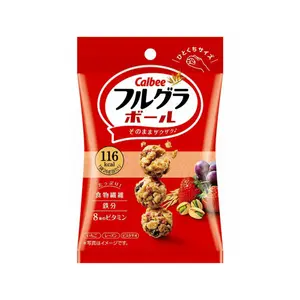 Ngũ Cốc Dinh Dưỡng Trái Cây, Fruit Granola Balls, Strawberry Raisin Pistachio (26g) - CALBEE