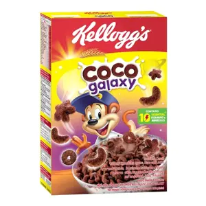 Ngũ Cốc Socola Hình Ngân Hà, Coco Galaxy, Breakfast Cereal Crunchy Chocolatey Moons, Stars & Loops (300g) - KELLOGG'S