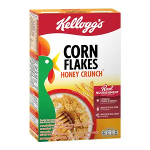 Ngũ Cốc Ngô Giòn Vị Mật Ong, Corn Flakes, Honey Crunch, Crunchy Corn Cereal with Nuts & Honey (250g) - KELLOGG'S