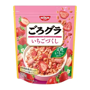 Ngũ Cốc Vị Dâu, Gorogura, Strawberry Granola (320g) - NISSIN