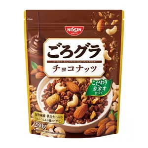 Ngũ Cốc Vị Socola & Các Loại Hạt, Gorogura Granola, Chocolate Nut Crunch (280g) - NISSIN