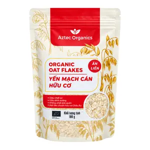 Yến Mạch Cán Hữu Cơ Ăn Liền, Organic Oat Flakes (180g) - AZTEC ORGANICS