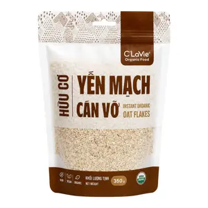 Yến Mạch Cán Vỡ Hữu Cơ, Instant Organic Oat Flakes (350g) - C'LAVIE