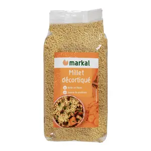 Hạt Kê Bóc Vỏ Hữu Cơ, Millet Décortiqué, Organic Hulled Millet (500g) - MARKAL