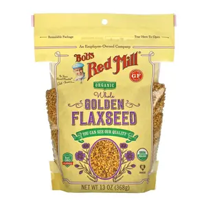 Hạt Lanh Vàng Hữu Cơ, Organic Golden Flaxseed, 13 oz (368g) - BOB'S RED MILL