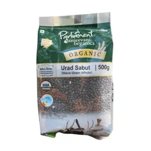Đậu Đen Hữu Cơ, Organic Black Beans, Urad Sabut (500g) - PARLIAMENT SANJEEVANI ORGANICS