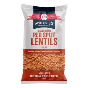 Đậu Lăng Đỏ, Red Split Lentils (375g) - MCKENZIE'S