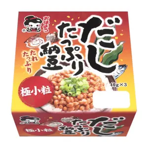 Đậu Tương Lên Men, Natto Dashi Tappurigohan, 3 Hộp (120g) - YAMADA