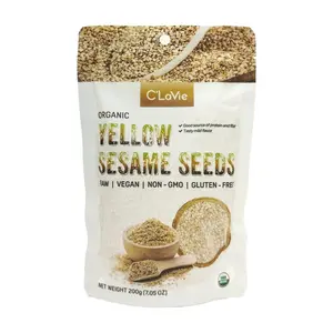 Hạt Mè Vàng Hữu Cơ, Organic Yellow Sesame Seeds, 7.05 oz (200g) - C'LAVIE