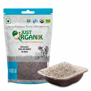 Hạt Lúa Mạch Cắt Nhỏ Hữu Cơ, Organic Steel Cut Barley (Dalia) (500g) - JUST ORGANIK
