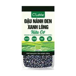 Đậu Nành Đen Xanh Lòng Hữu Cơ, Organic Black Soybean with Green Kernel (200g) - C'LAVIE