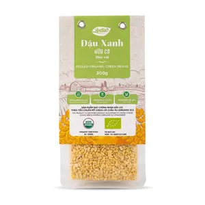 Đậu Xanh Bóc Vỏ Hữu Cơ, Organic Peeled Green Beans (200g) - ANBIO