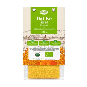 Hạt Kê Tách Vỏ Hữu Cơ, Organic Hulled Millets (200g) - ANBIO