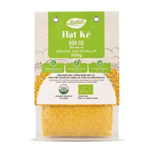 Hạt Kê Tách Vỏ Hữu Cơ, Organic Peeled Millet (500g) - ANBIO
