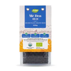 Mè Đen Hữu Cơ, Organic Black Sesame Seeds (200g) - ANBIO